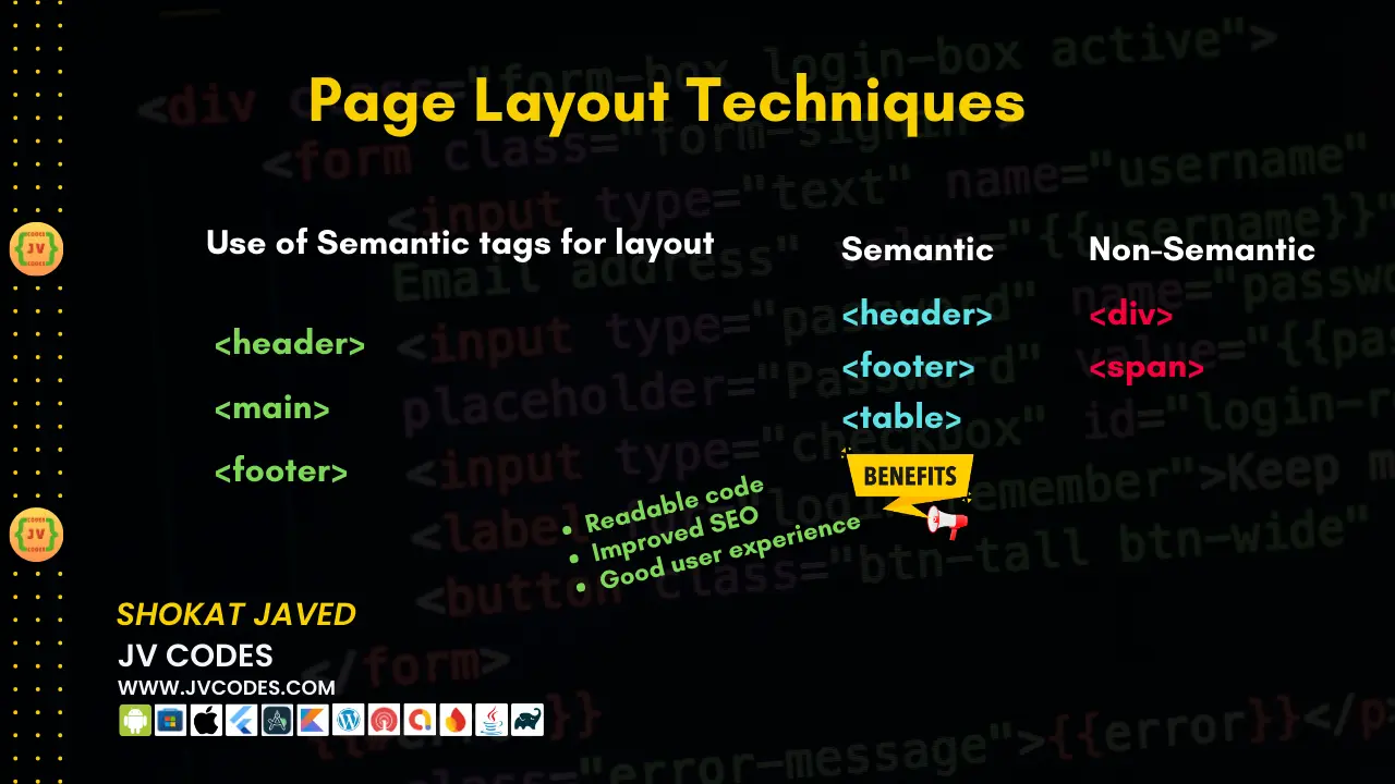 HTML Page Layout