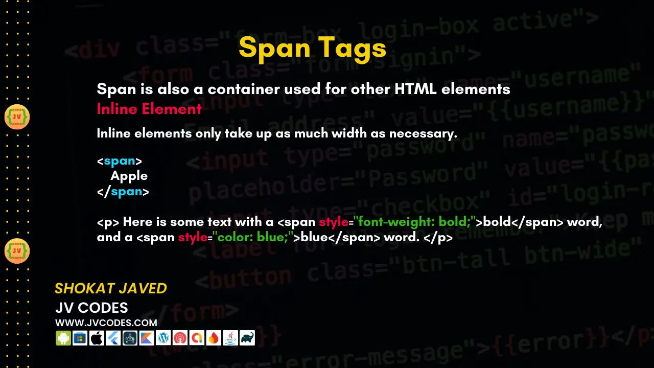 Span Tag