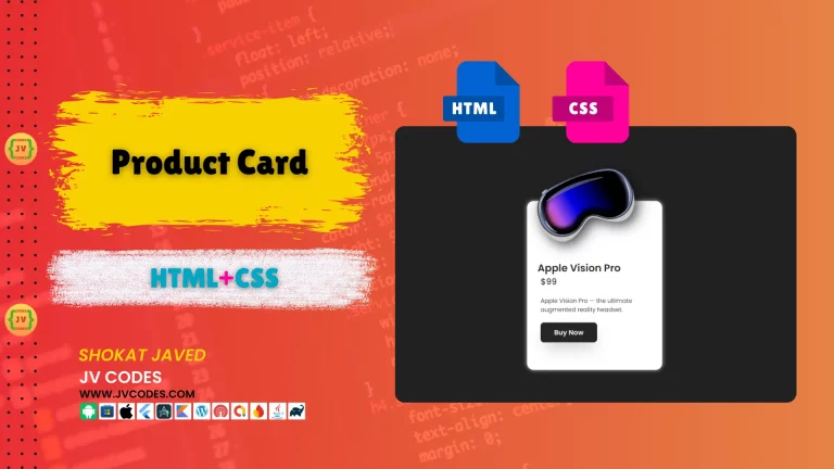 Product Card in HTML and CSS