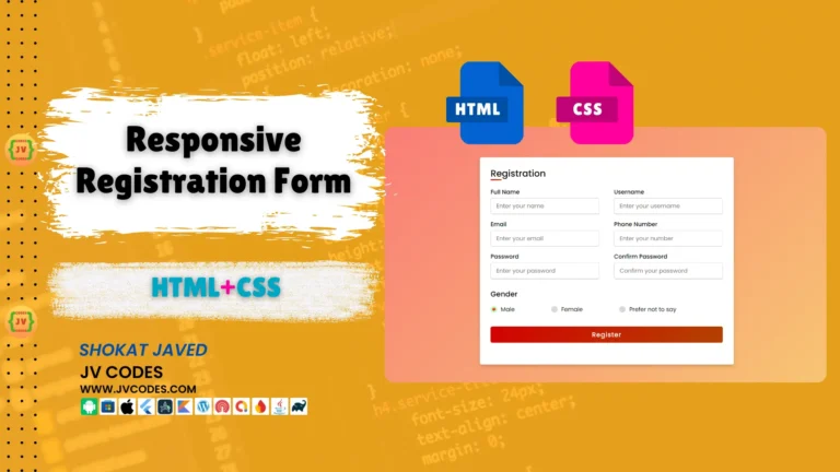 Responsive Registration Form