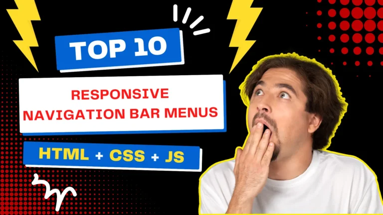 Simple Responsive Navigation Menu Bar in HTML and CSS - JV Codes