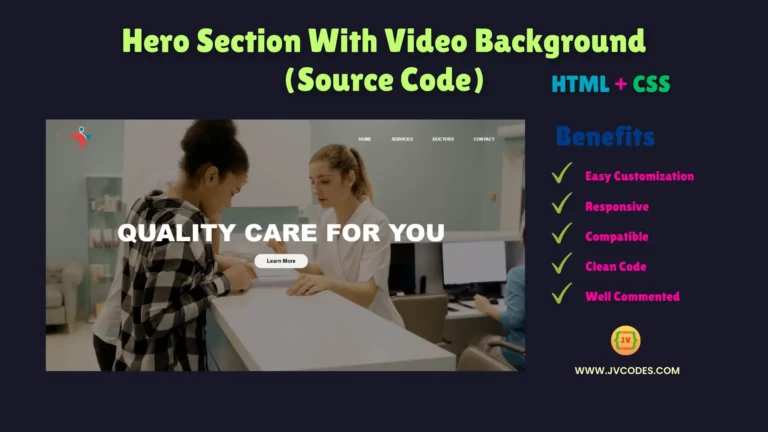 A Hero Section with Video Background is a very effective method in creating an outstanding and impressive website look. It is a design trend which uses an interesting video to convey its message, thus making the experience of the users interesting.