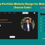 In this article, I am going to give you the free source code for your own Responsive Portfolio Website Design of Web Developer Using HTML, CSS and JavaScript easily.