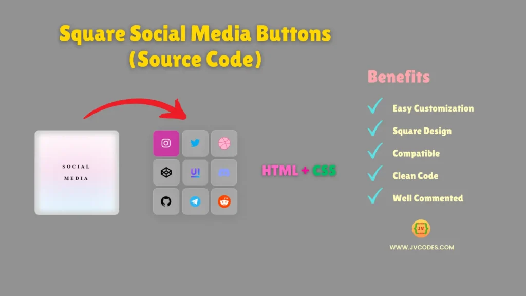 Square Social Media Buttons Using HTML and CSS is a quite helpful article, if you need to create nice-looking buttons for your website.