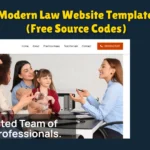 Finally, if you want to create a professional website for your law firm or you are a lawyer, this Modern Law Website Template using HTML, CSS and JavaScript is the best solution.