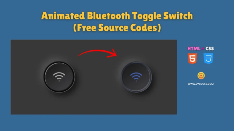 The Animated Bluetooth Toggle Switch Using HTML and CSS represents an interactive component which enhances websites with modern design and user-friendly functionality.