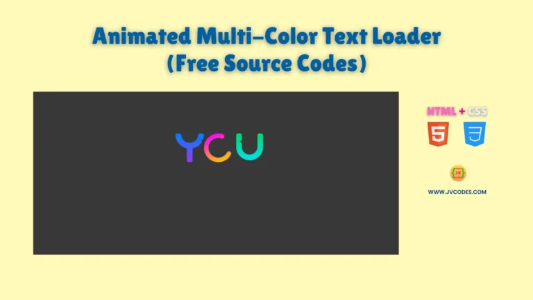 The Animated Multi-Color Text Loader Using HTML and CSS creates an exciting waiting experience through spinning letters that keep users occupied until page content loads.