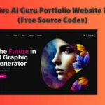 The Responsive Ai Guru Portfolio presents a new modern digital template which helps users create unique online profiles.