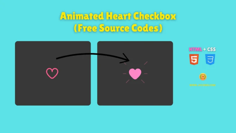 Your website gets an exciting twist when you use Animated Heart Checkbox through HTML and CSS to replace regular checkboxes with heart-shaped icons.