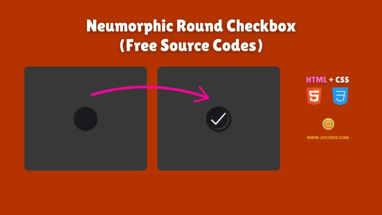 Neumorphic Round Checkbox Using HTML and CSS (Free Source Code)