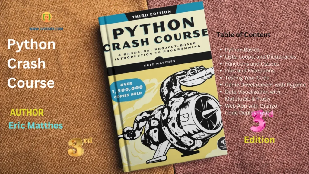 Python Crash Course, 3rd Edition: A Hands-On, Project-Based Introduction to Programming is a top selection for beginners who wish to learn coding.
