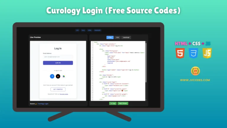 Want to build a modern and simple login page? Try this Curology Login UI Design Using HTML, CSS, and JavaScript.